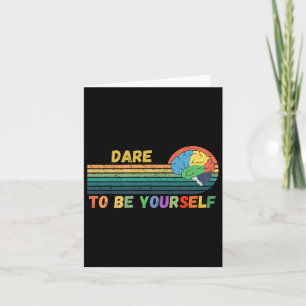 Dare To Be Yourself Autism Neurodiversity Sunset M Card