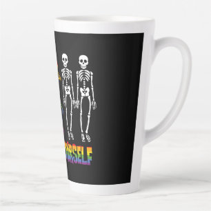 Dare To Be Yourself Halloween Dabbing Skeleton Pop Latte Mug