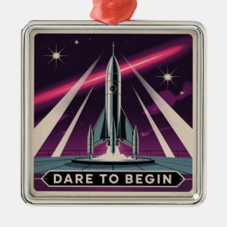 Dare To Begin Metal Tree Decoration