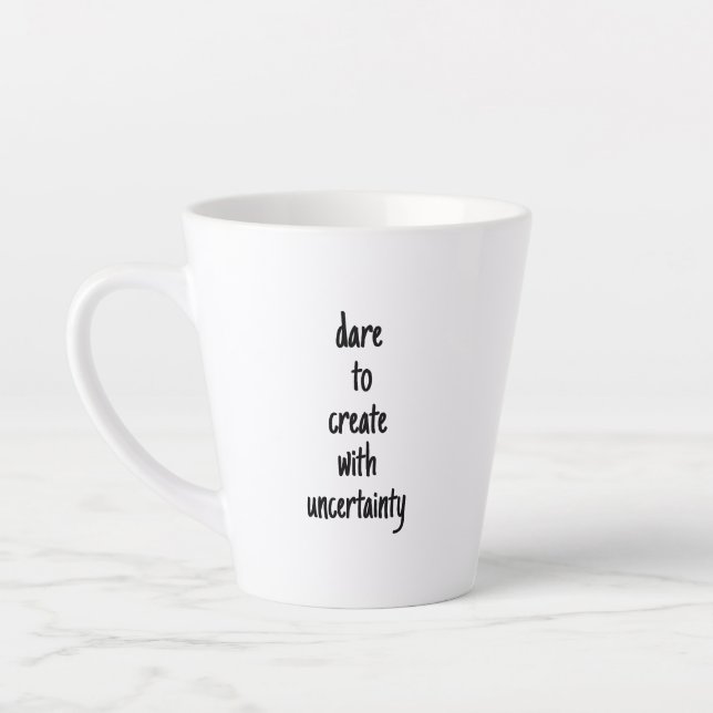 Dare To Create Latte Mug (Left)