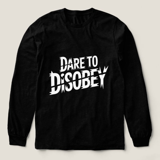 Dare to Disobey Punk Tri-Blend Shirt (Design Front)