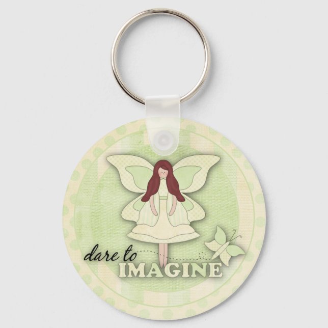 Dare to Imagine...Keychain Key Ring (Front)