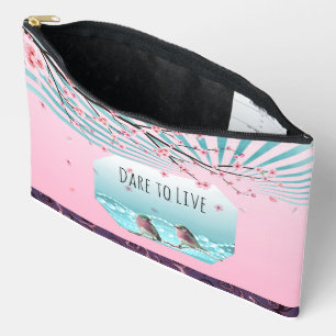 Dare to Live  Accessory Pouch