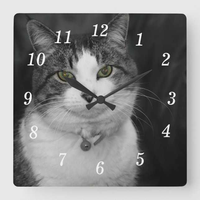 Dare to Look Into My Green Eyes Wall Clock (Front)