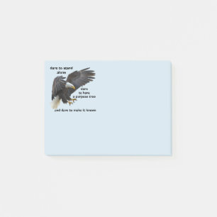 Dare to Stand Alone, American Bald Eagle Edition Post-it Notes