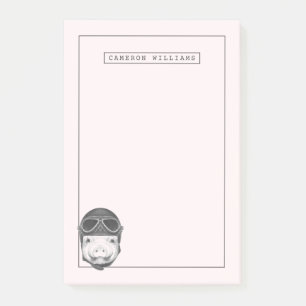 Daredevil Pig   Add Your Name Post-it Notes