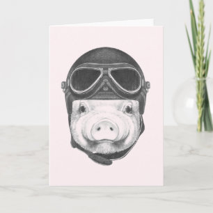 Daredevil Pig Card