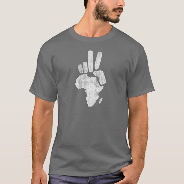 darfur africa peace hand T-Shirt (Front)