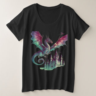 Dargan flying over a castle plus size T-Shirt