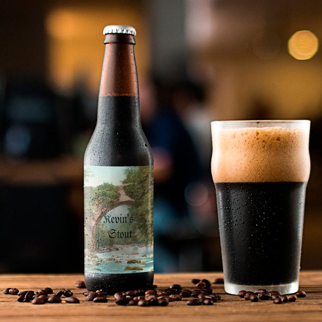 Dargle Bridge In Ireland Personalised Beer Bottle Label (Creator Uploaded)