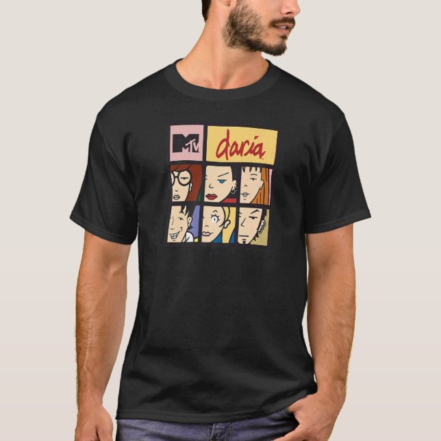 Daria Character Squares Premium T-Shirt (Front)