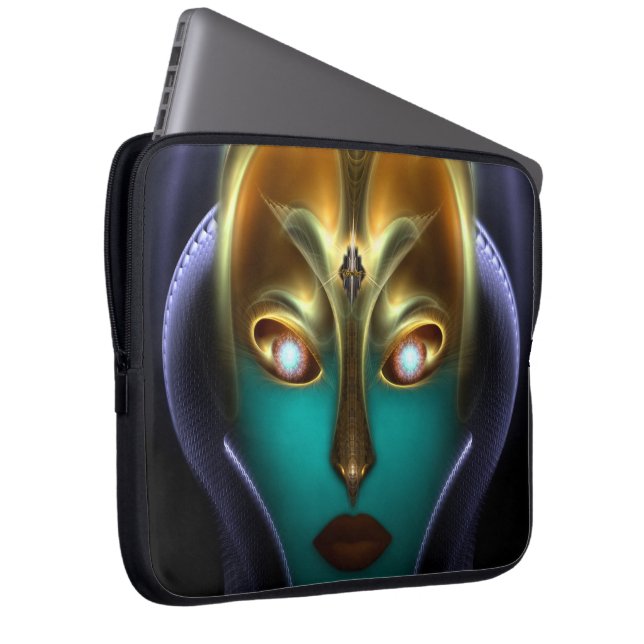 Daria Cyborg Queen Laptop Sleeve (Front Right)