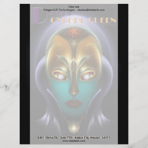 Daria Cyborg Queen Letterhead Design