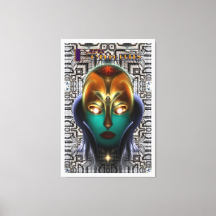 Daria Cyborg Queen Tech Canvas Print