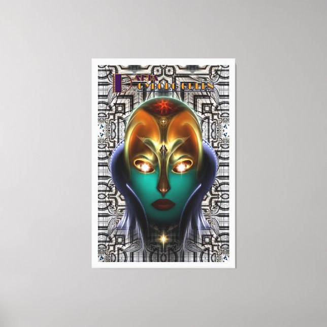 Daria Cyborg Queen Tech Canvas Print (Front)