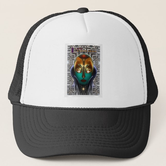 Daria Cyborg Queen Tech Trucker Hat (Front)