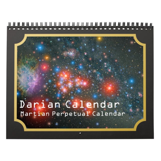 Darian Calendar: Martian Perpetual Calendar (Cover)