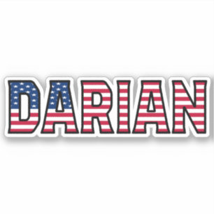 Darian Name Vorname USA Sticker Stickerset