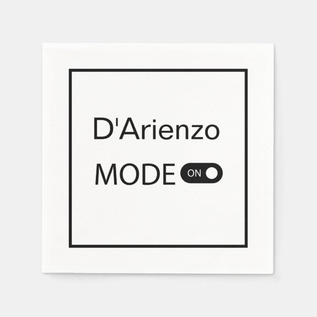 D'Arienzo mode funny Tanguero Tango Dancer Milonga Napkin (Front)