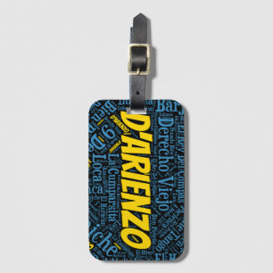 D'Arienzo Tango Word Art Luggage Tag