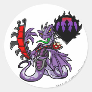 Darigan Citadel Team Captain 1 Classic Round Sticker