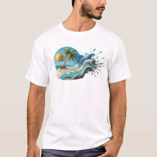Daring BEACH ABSTRACT Custom Creation T-Shirt