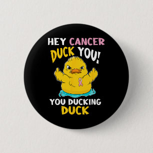 Daring Duckie - Breast Cancer Warrior 6 Cm Round Badge