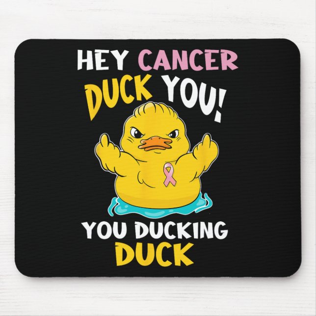 Daring Duckie - Breast Cancer Warrior  Mouse Pad (Front)