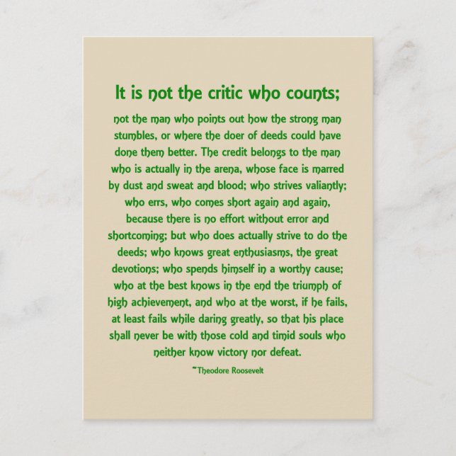 Daring Greatly  -  Postcard (Front)