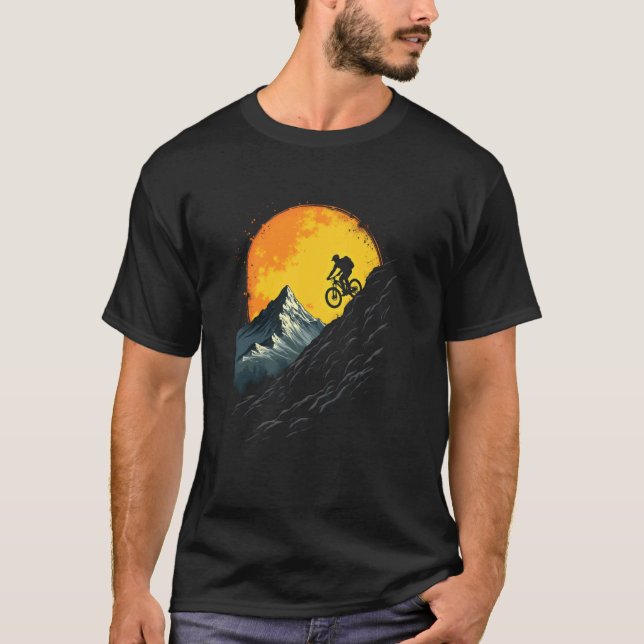 Daring MTB Sunset Bike Slope Glory T-Shirt (Front)