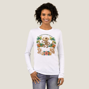 Darius Skeleton Dinosaur Long Sleeve Tri-Blend Shirt