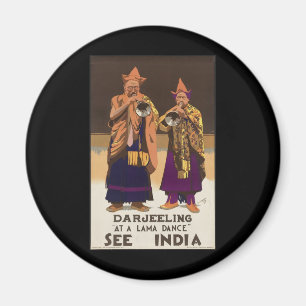 Darjeeling At a lama dance Magnet