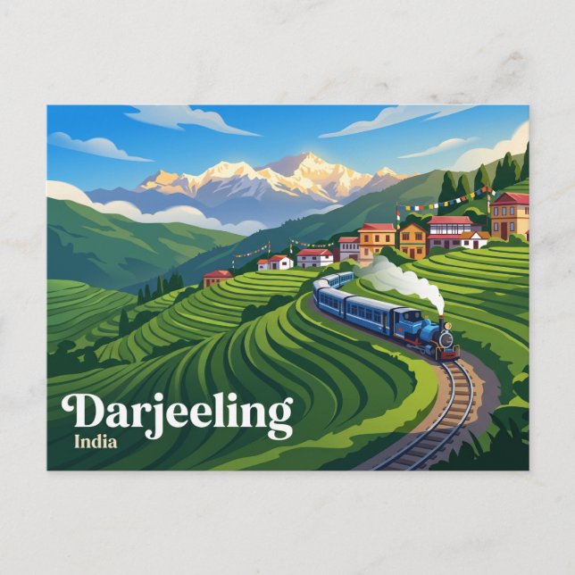 Darjeeling India Postcard (Front)