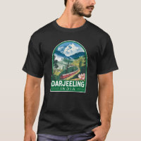 Darjeeling India Travel Art Emblem