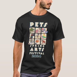 Dark 2024 T-Shirt Pets Logo on Front