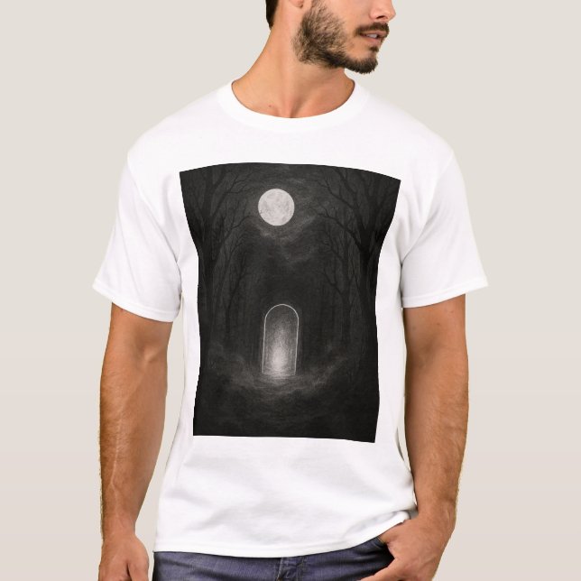 Dark Abstract Art T-Shirt (Front)
