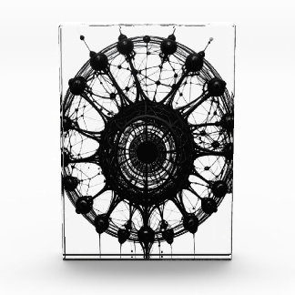 Dark Abstract Dreamcatcher Organic Tech Art Photo Block