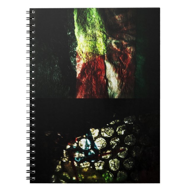 Dark abstract Spiral Photo Notebook,Simple dark Notebook (Front)