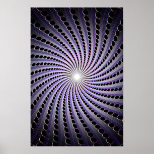 Dark Abstract Spiral: Poster