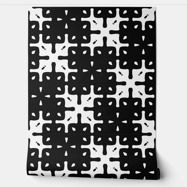 Dark Abstract Tiling Pattern Wallpaper (Unrolling)