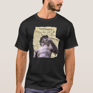 Dark Academia Aesthetic David Statue Of Michelange T-Shirt