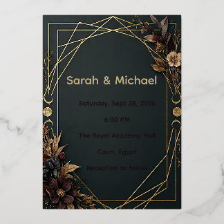 Dark Academia Boho Wedding
