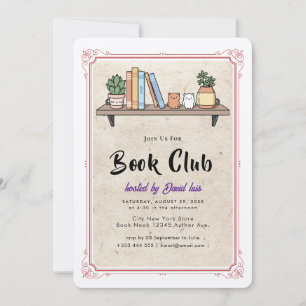 Dark Academia Book Club Invitation