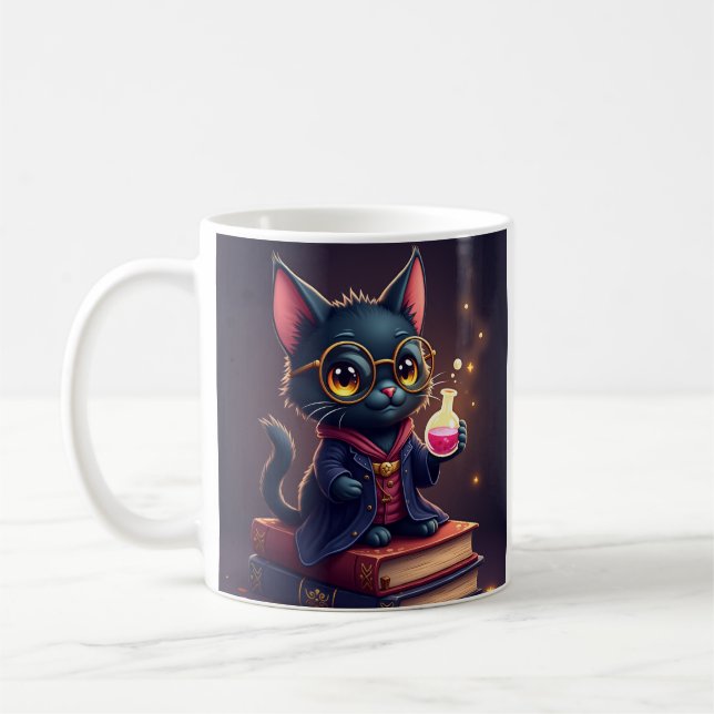 Dark Academia BookTok Reading Nook Magic Potion St Coffee Mug (Left)