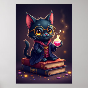 Dark Academia BookTok Reading Nook Magic Potion St Poster