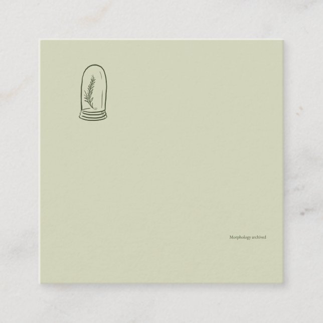 Dark Academia Botany Garden Reader Gift Enclosure Card (Front)