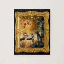 Dark Academia fairy Tale Framed Custom Jigsaw