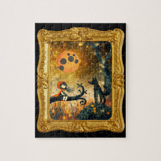 Dark Academia fairy Tale Framed Custom Jigsaw Puzzle