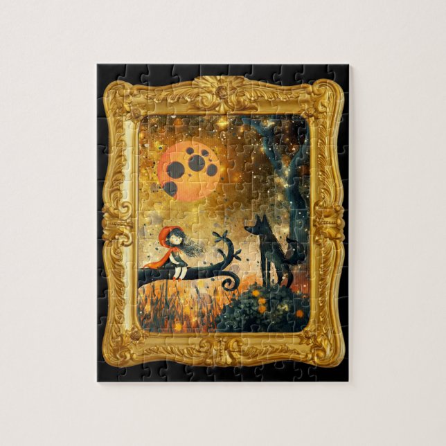 Dark Academia fairy Tale Framed Custom Jigsaw  Puzzle (Vertical)