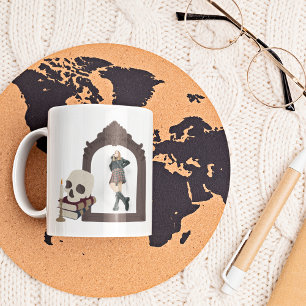 Dark Academia Graphic with Photo Coffee Mug